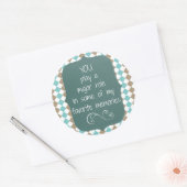 サンキューメモリーズ引用文 ラウンドシール (封筒)