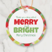 サンキューメリーと明るい先生ギフトラベル フェイバータグ (正面)