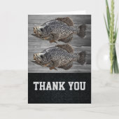 サンキューメンズクラッピー魚釣り素朴スポーツ サンキューカード (正面)