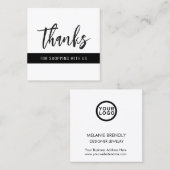 サンキューモダンストライプスクエア スクエア名刺 (正面/裏面)