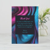 サンキューモダン抽象芸術 – 青とピンク – 招待状 (スタンド正面)