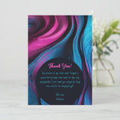 サンキューモダン抽象芸術 – 青とピンク –  招待状 (スタンド正面)