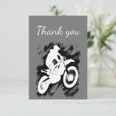 サンキューモトクロスオートバイレースサイクリングバイク サンキューカード (スタンド正面)
