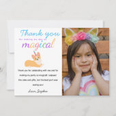 サンキューユニコーンガール誕生日コルギパーティー 招待状 (正面)