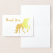 サンキューユニコーン誕生日金ゴールド 箔カード (ディスプレー)