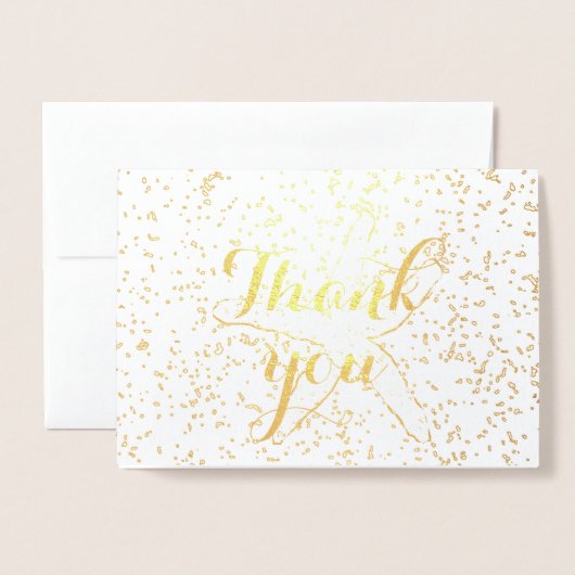 サンキューユーヒトデスプリンクスタイリッシュズビーチトレンディー 箔カード (封筒付き正面)