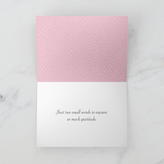 サンキューヨークシャーテリアオン水玉模様 サンキューカード (内部)