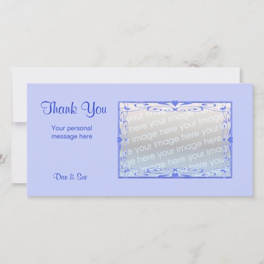 サンキューライトブルー サンキューカード (正面)