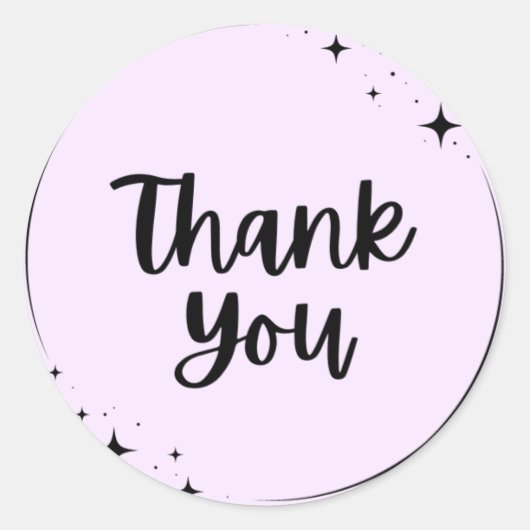 サンキューラウンドラベル ラウンドシール (正面)