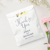 サンキューラブエレガントハートネイビー結婚ズ フェイバーバッグ (封をした状態)