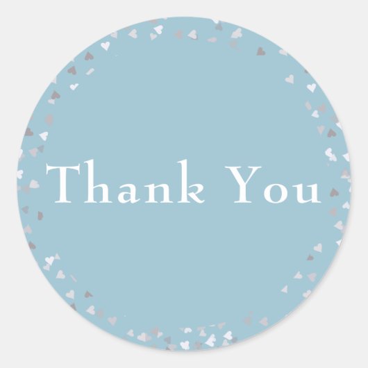 サンキューラブハート紙吹雪 ラウンドシール (正面)