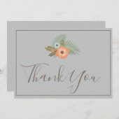 サンキューラブリーフローラブルー サンキューカード (正面/裏面)