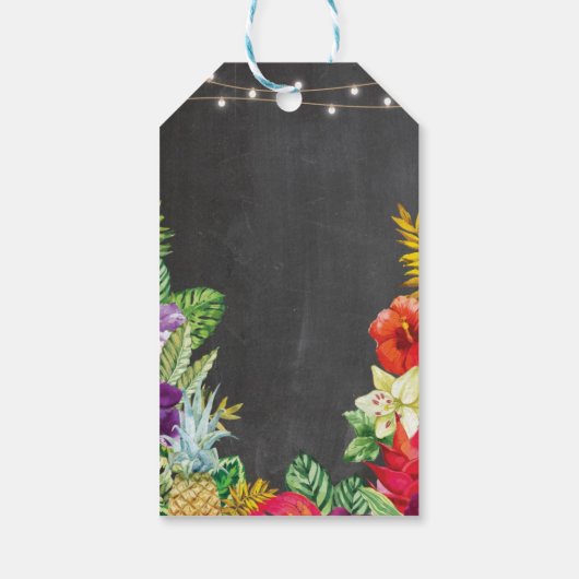 サンキューラベルアロハメッセージカードチョーク結婚ズ ギフトタグ (裏面)