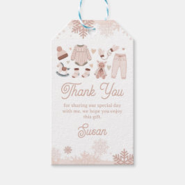 サンキューラベルニュートラルベビーコールドシャワー ギフトタグ