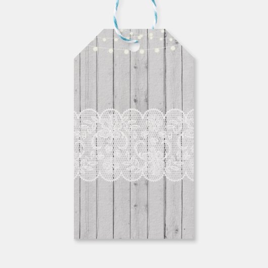 サンキューラベルビーフグレーウッドレースブライダルシャワー ギフトタグ (裏面)