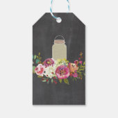 サンキューラベルフローラお気に入りジャーブライダルシャワー ギフトタグ (裏面)