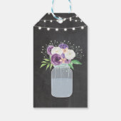 サンキューラベルフローラチョークレースジャーブライダルシャワー ギフトタグ (裏面)