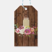 サンキューラベルフローラビーフウッドジャーブライダルシャワー ギフトタグ (裏面)