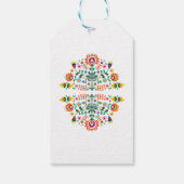 サンキューラベルフローラフィエスタメキシコブライダルシャワー ギフトタグ (裏面)