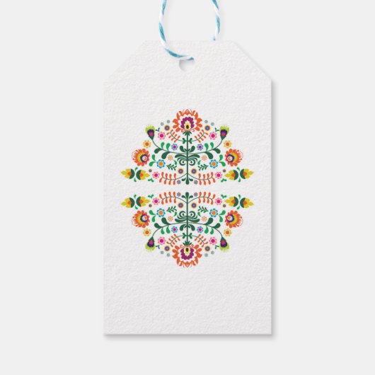 サンキューラベルフローラフィエスタメキシコブライダルシャワー ギフトタグ (裏面)