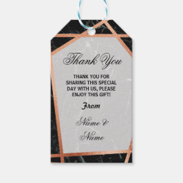 サンキューラベルマーブルフリットバラ金ゴールド結婚ズ ギフトタグ