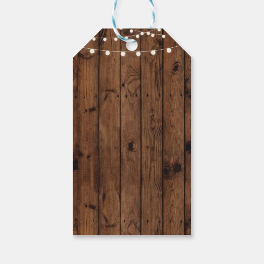 サンキューラベルメッセージカードウッドチョーク結婚ズ ギフトタグ (裏面)