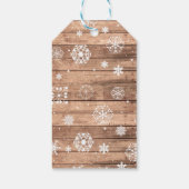 サンキューラベル冬の雪片ラベルチョーク結婚ズ ギフトタグ (裏面)