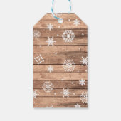 サンキューラベル冬の雪片ラベルチョーク結婚ズ ギフトタグ (裏面)