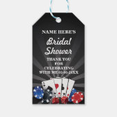 サンキューラベル素朴ブライダルシャワーラスベガス ギフトタグ (正面)