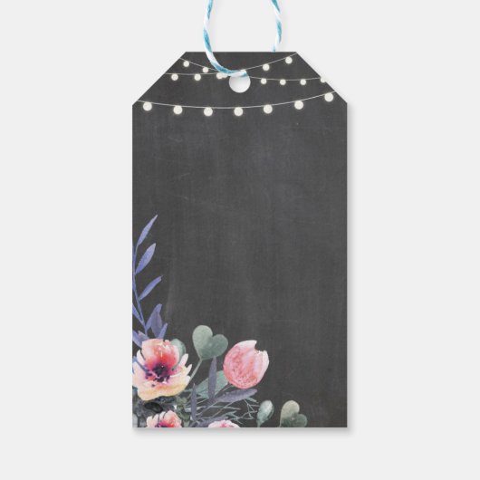 サンキューラベル素朴メッセージカードチョーク結婚ズ ギフトタグ (裏面)