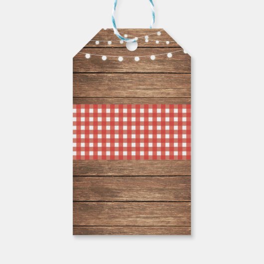 サンキューラベル素朴レッドメッセージカードチョーク結婚ズ ギフトタグ (裏面)