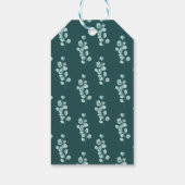 サンキューラベル結婚ズユーカリプトゥスグリーンミントリーフ ギフトタグ (裏面)