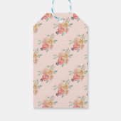 サンキューラベル結婚ズ夏花模様水彩 ギフトタグ (裏面)