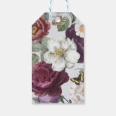 サンキューラベル結婚ズ開花フローラ蝶 ギフトタグ (裏面)