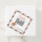 サンキューラベル |バスケットボール誕生日メッセージカード フェイバータグ (インサイチュ)