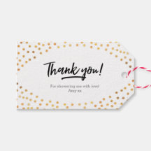 サンキューラベル | フェイバータグ | 金ゴールド斑