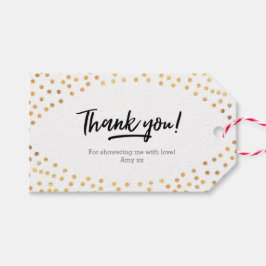 サンキューラベル | フェイバータグ | 金ゴールド斑 ギフトタグ