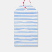 サンキューラベル |メッセージカード青ストライプ色 ギフトタグ (裏面)