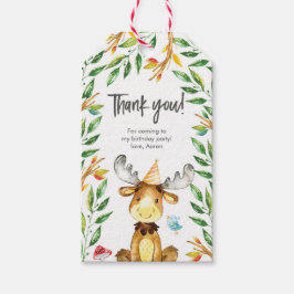 サンキューラベル |メッセージカード |かわいいムース ギフトタグ