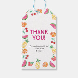 サンキューラベル |メッセージカード |トロピカルフルーツ ギフトタグ