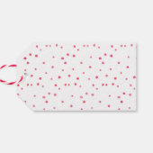 サンキューラベル |メッセージカード |ピンクの水彩 ギフトタグ (裏面横)