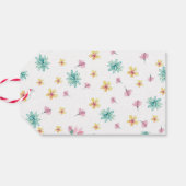 サンキューラベル |メッセージカード |水彩花模様 ギフトタグ (裏面横)