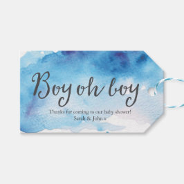 サンキューラベル |メッセージカード |水色（青） ギフトタグ