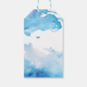 サンキューラベル |メッセージカード |水色（青） ギフトタグ (裏面)