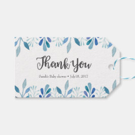 サンキューラベル |メッセージカード |水色（青） ギフトタグ