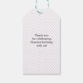 サンキューラベル |メッセージカード |紫のアイスクリーム ギフトタグ (裏面)