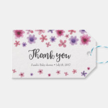 サンキューラベル |メッセージカード |紫色の花