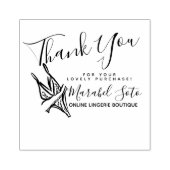 サンキューランジェリー衣料品ビジネスラバースタンプ ラバースタンプ (インプリント)