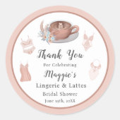 サンキューランジェリー&ラテブライダルシャワー ラウンドシール (正面)