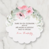 サンキューリトルホース誕生日パーティー フェイバータグ (裏面)